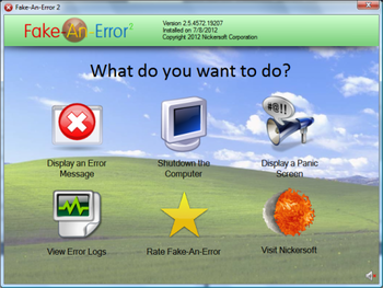 Fake-An-Error screenshot