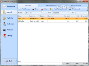 Faktum Invoicing screenshot 2