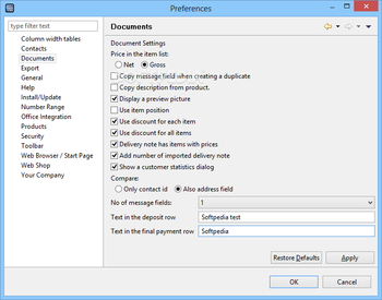 Fakturama  screenshot 15