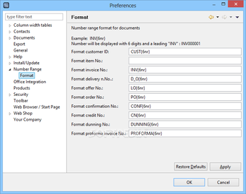 Fakturama  screenshot 17