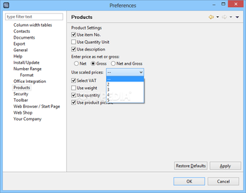 Fakturama  screenshot 19