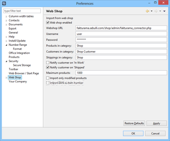 Fakturama  screenshot 23