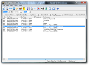Family Cyber Alert screenshot