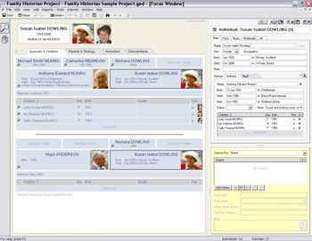 Family Historian screenshot