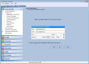FamilyFile screenshot 2