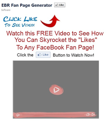 Fan Page Generator screenshot