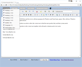 Fandango Desktop Editor screenshot 3