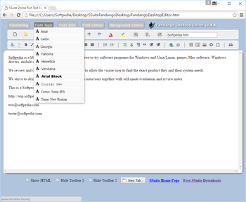 Fandango Desktop Editor screenshot 4