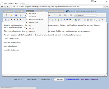 Fandango Desktop Editor screenshot 5