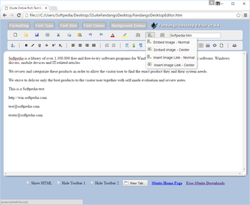 Fandango Desktop Editor screenshot 7