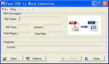 Fans PDF to Word Converter screenshot