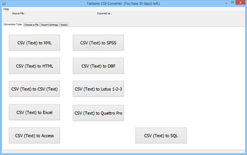 Fantastic CSV Converter screenshot