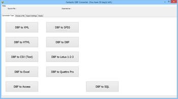 Fantastic DBF Converter screenshot
