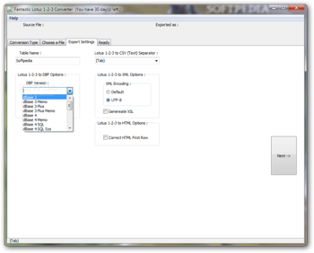 Fantastic Lotus 1-2-3 Converter screenshot 3