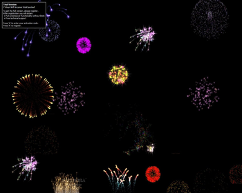 Fantasy Fireworks Screensaver screenshot 2