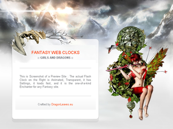 Fantasy Web Clocks screenshot