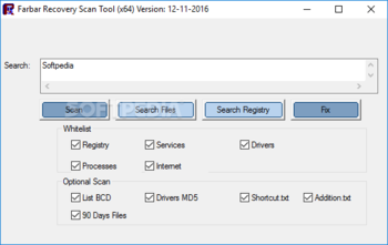 Farbar Recovery Scan Tool screenshot