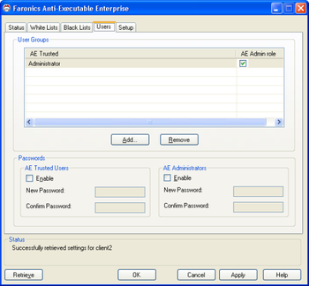 Faronics Anti-Executable Standard screenshot 4