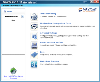 FarStone DriveClone Free screenshot