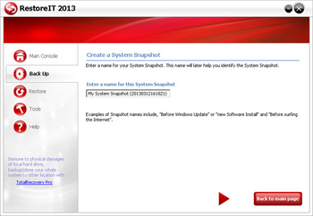 FarStone RestoreIT screenshot 3