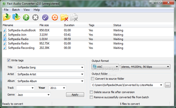 Fast Audio Converter screenshot