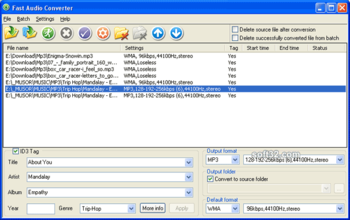 Fast Audio Converter screenshot 3