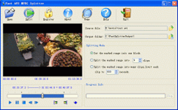 Fast AVI MPEG Splitter screenshot