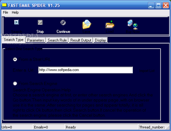 Fast Email Spider screenshot