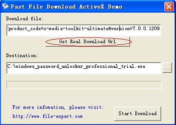 Fast File Download ActiveX screenshot