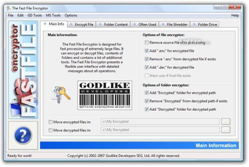 Fast File Encryptor screenshot 2