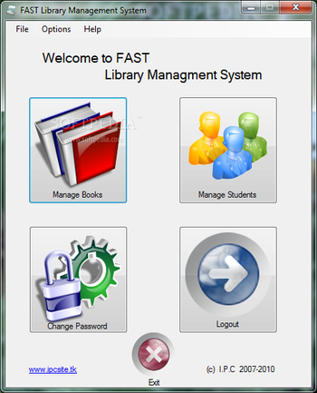 FAST Library Management System screenshot
