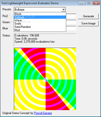 Fast Lightweight Expression Evaluator screenshot