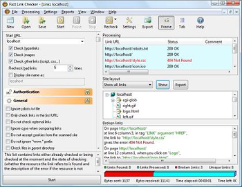 Fast Link Checker screenshot