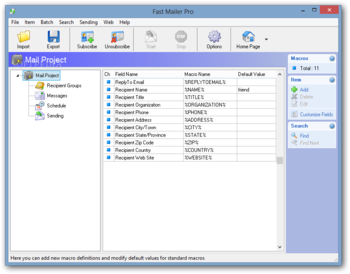 Fast Mailer Pro screenshot