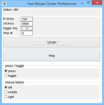 Fast Mouse Clicker Professional screenshot