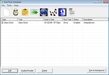 Fast Task Scheduler screenshot
