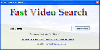 Fast Video Search screenshot