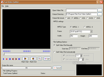 Fast Video Splitter screenshot