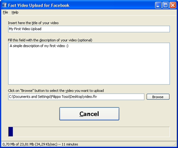 Fast Video Upload for Facebook screenshot 2