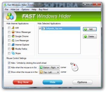 Fast Windows Hider screenshot