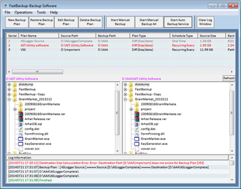 FastBackup - Backup Software screenshot