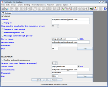 FastEmailer screenshot