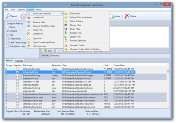 Fastest Duplicate File Finder (formerly Fast Duplicate File Finder) screenshot 3