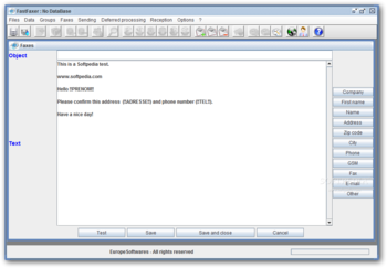 FastFaxer screenshot