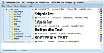 FastFontPreview screenshot