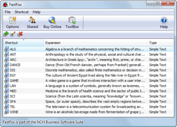 FastFox Typing Expander screenshot 2