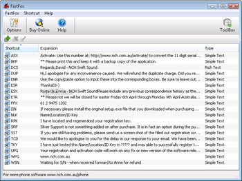 FastFox Typing Expander screenshot 3