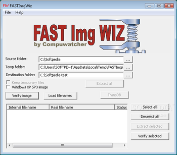 FASTimgWiz screenshot