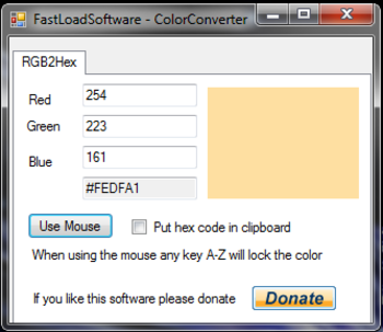 FastLoadSoftware ColorConverter screenshot