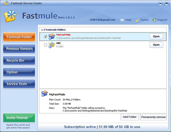 FastMule screenshot